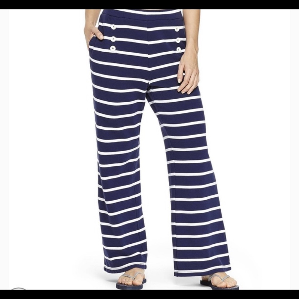 NEVER WORN!!! Vineyard Vines Navy and White Pants